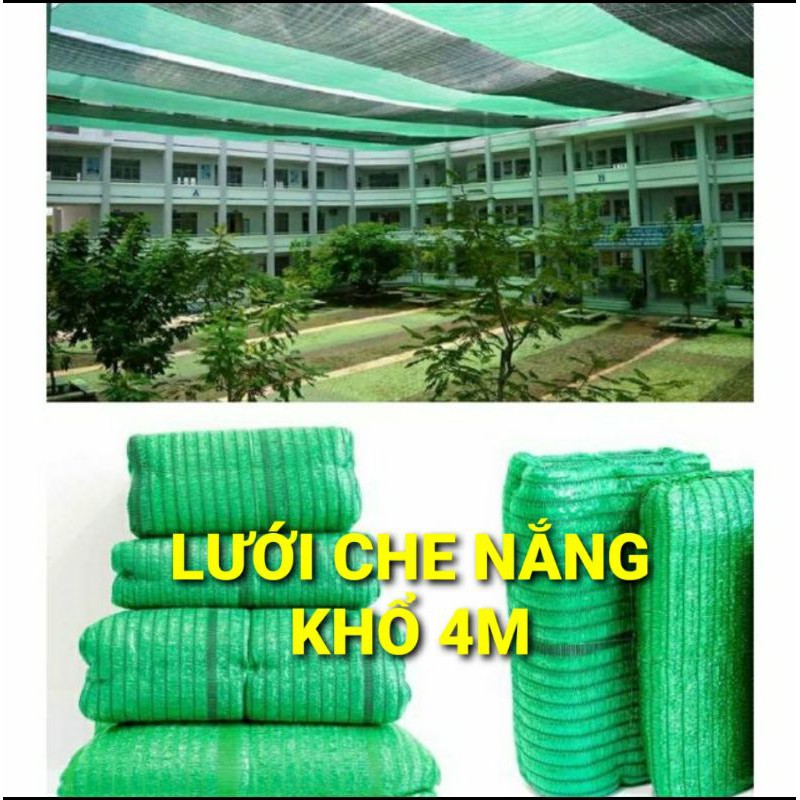 Lưới che nắng Khổ 4m-3m-2m TÍNH THEO MÉT VUÔNG-PHỦ NẮNG 70%