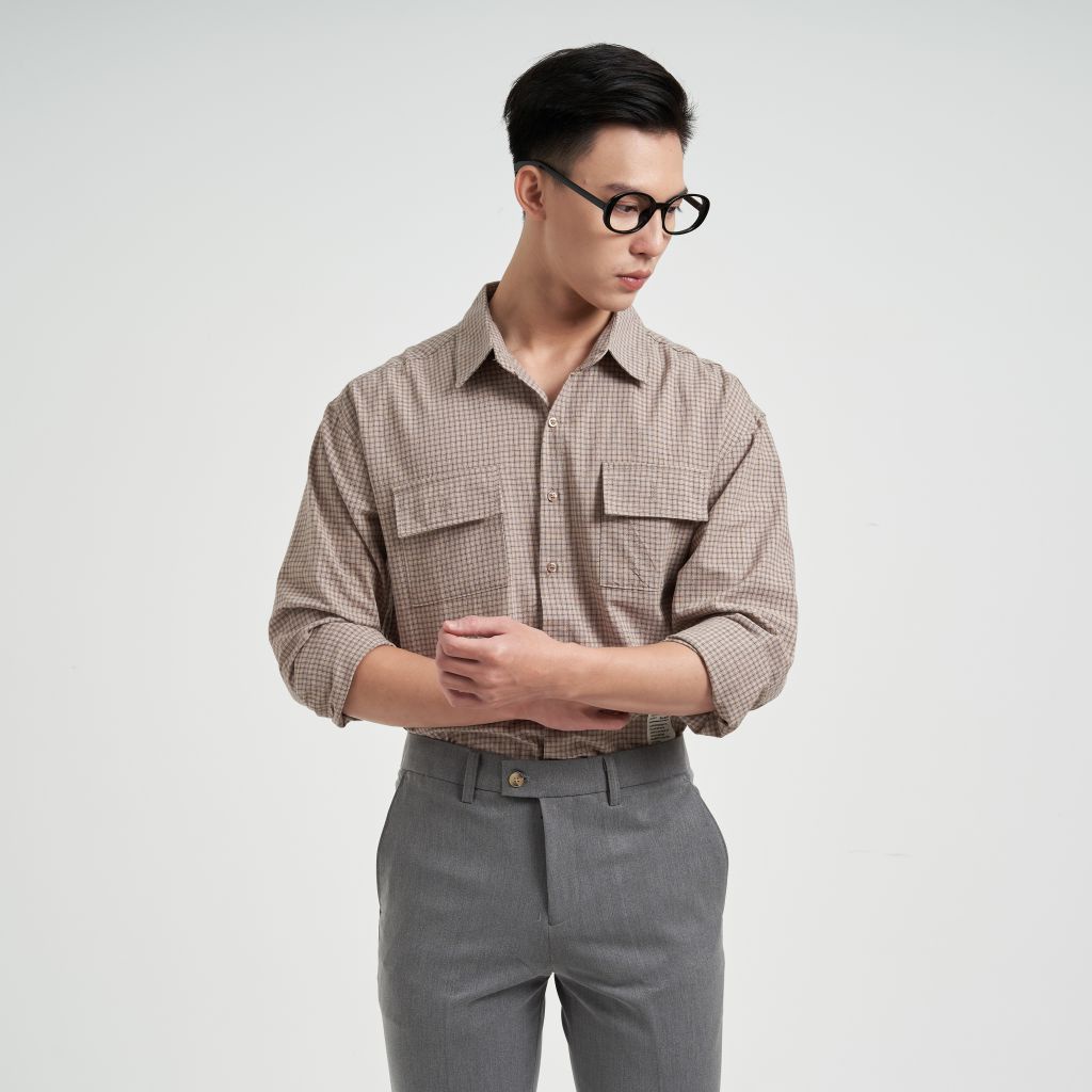 Áo Sơ Mi Nam Hàn Quốc Cao Cấp TONY4MEN Dài Tay Kẻ Sọc Chất Đũi Thoáng Mát Form Regular 2040 | BigBuy360 - bigbuy360.vn