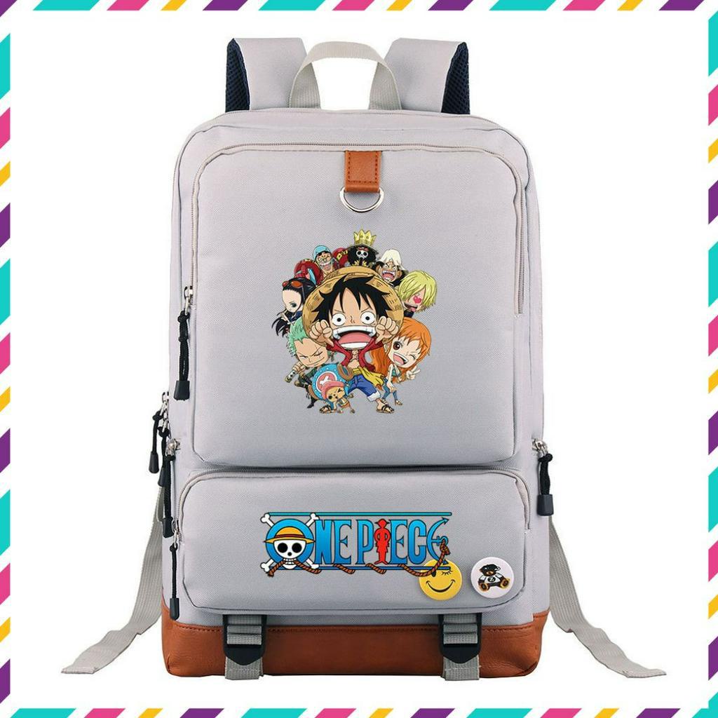 Balo đi học, balo học sinh in hoạ tiết one piece, balo one piece cho học sinh 928-976