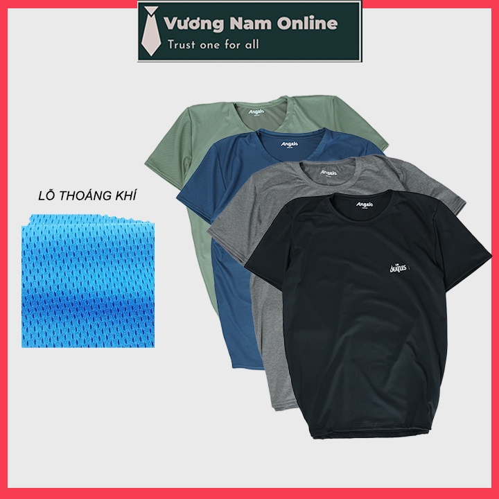 Áo thun nam trung niên chất vải thông hơi thoáng khí cổ tròn ngắn tay VN72A