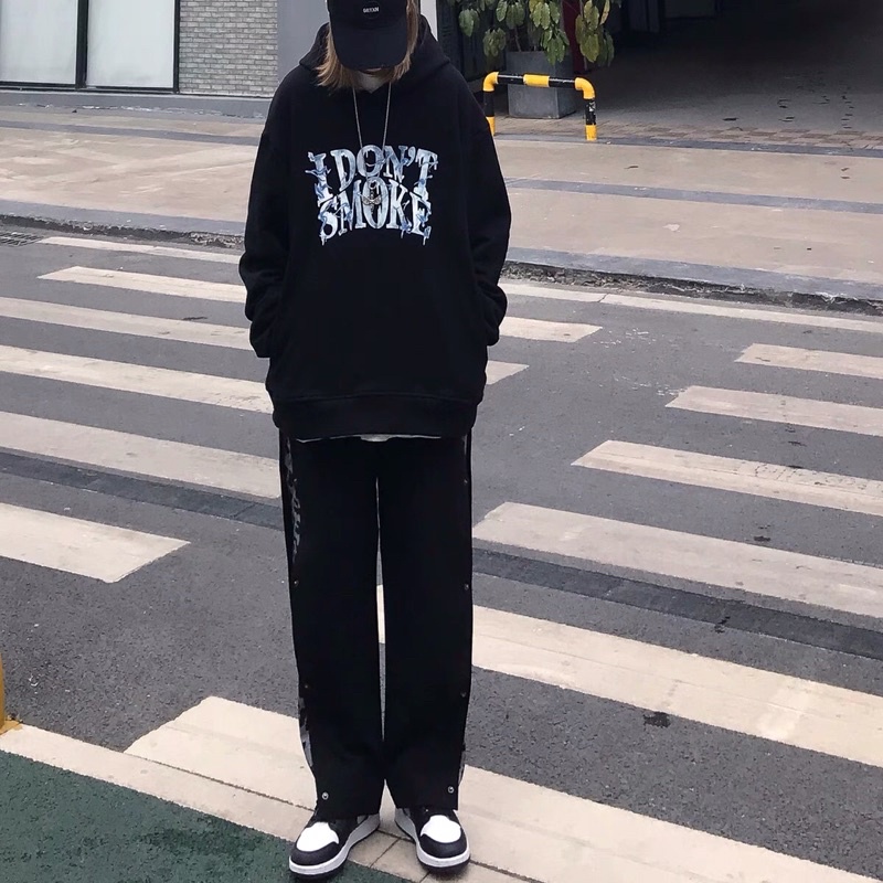 Áo hoodie màu đen ORDERTAOBAO