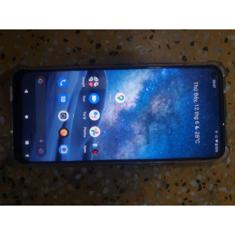 nokia 8.3 chưa trày xước, đủ sạc cáp, đã dán cường lực dẻo, còn BH đến 11/2021 TGDD