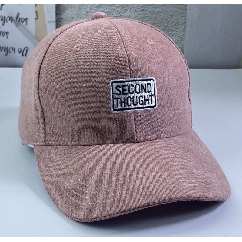 nón kết nhung - mũ lưỡi trai hàn quốc thêu scond trend thời trang