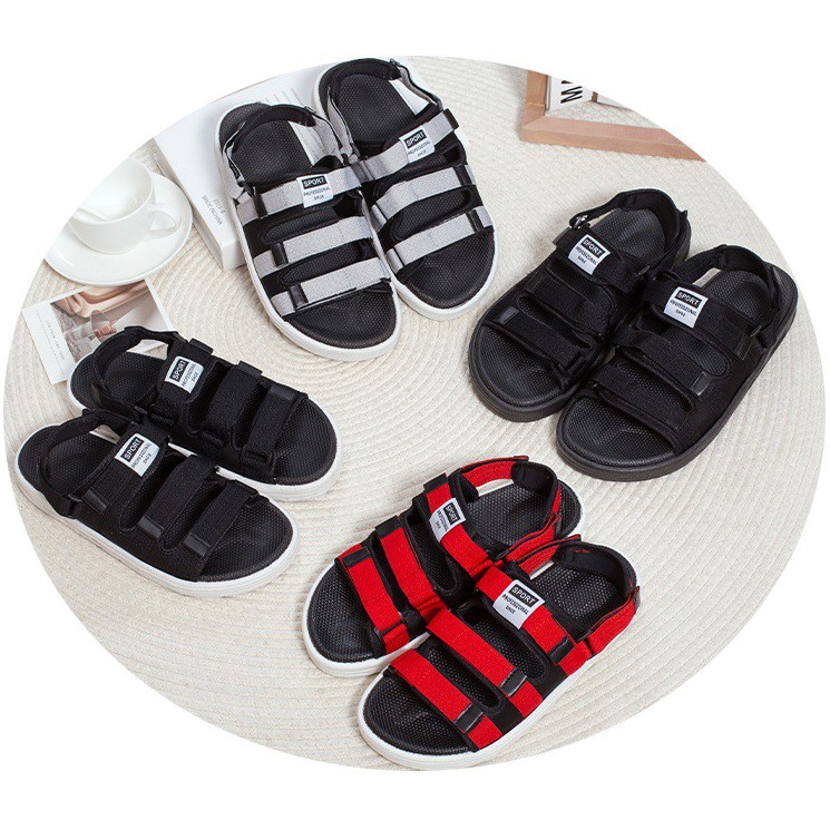 Dép sandal nam phong cách Unisex Min Shop. Vải bố siêu chắc chắn. Quai hậu rời siêu chất - RẺ VÔ ĐỊCH