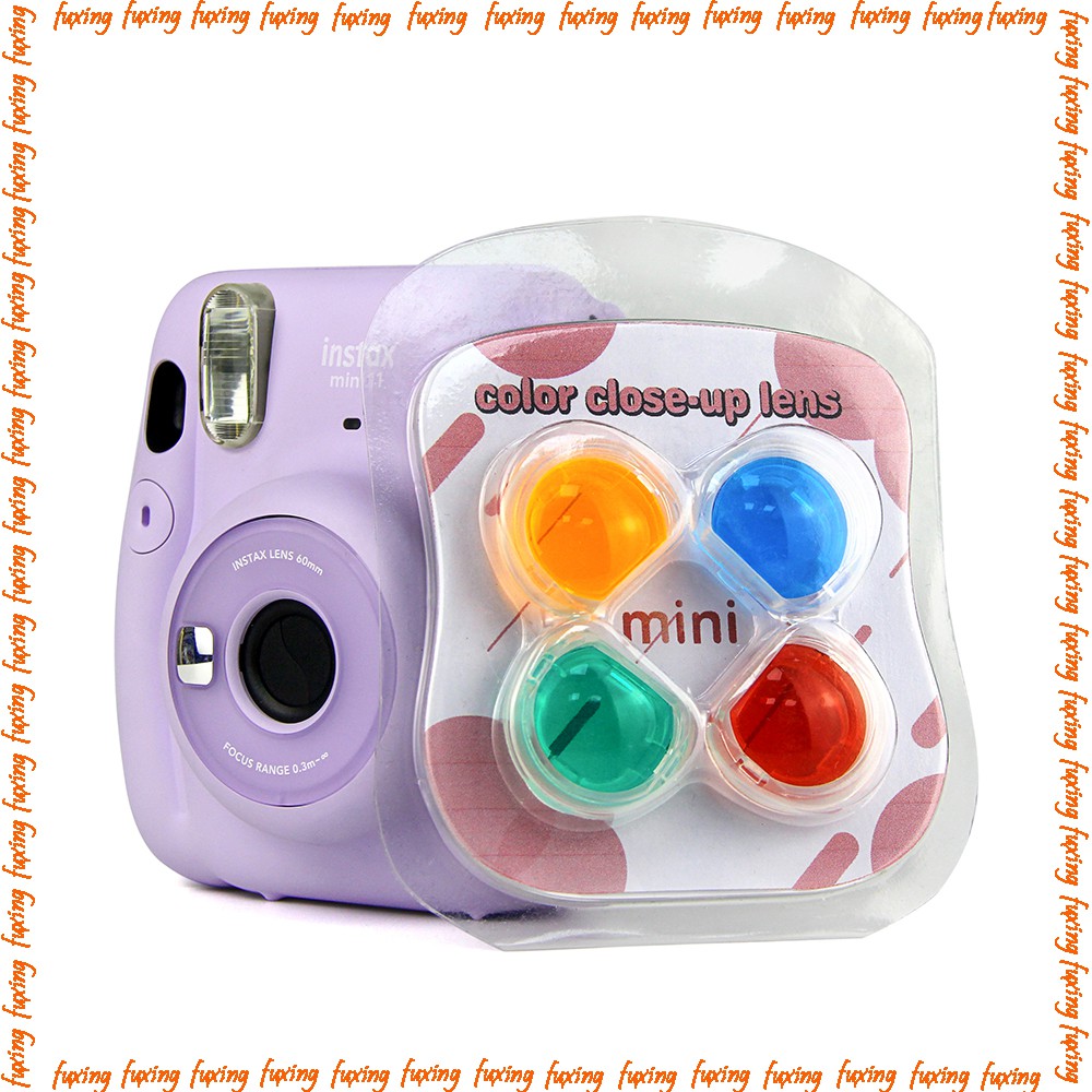 4 màu kính lọc cận cảnh Len cho Fujifilm Instax Mini 11