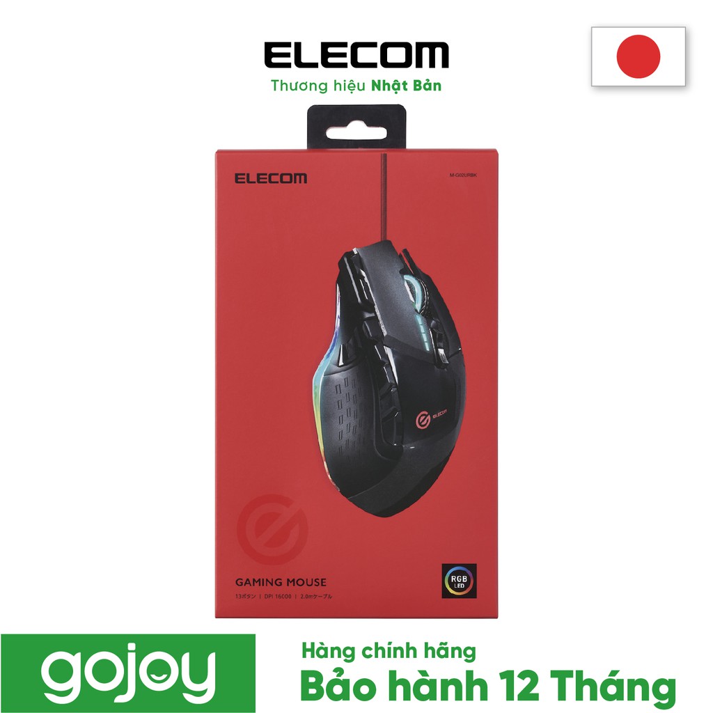 Chuột Ganing 16.000 dpi 13 nút ELECOM M-G02UR chính hãng - Bảo hành 12 tháng