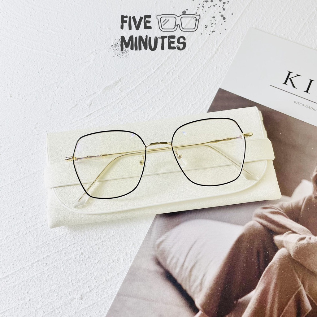 [ Fiveminutes eyewear ] [ GỌNG VINTAGE ] KIM LOẠI MẢNH DÁNG VUÔNG DỄ ĐEO SIZE TO