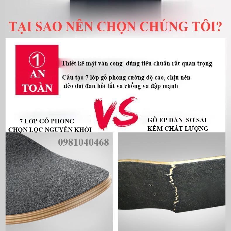 VÁN TRƯỢT SKATEBOARD HÀNH ĐỘNG CHUYÊN NGHIỆP TẬP TRICK CƠ BẢN VÀ NÂNG CAO