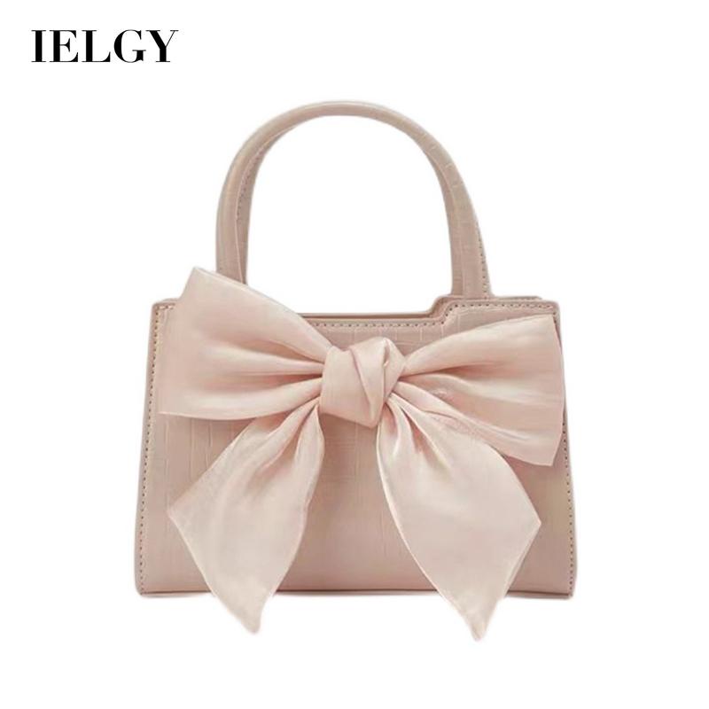 Túi xách vuông IELGY họa tiết nơ xinh xắn