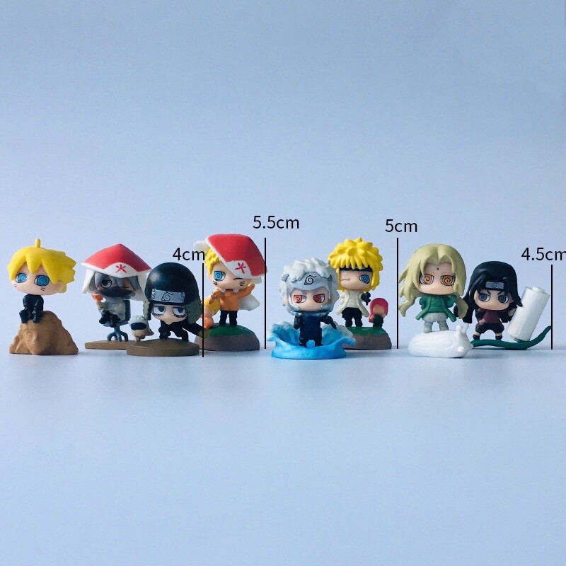 [Không hộp] Mô hình 8 hỗn hợp Chibi Naruto &amp; Hokage