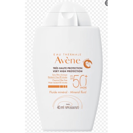 Kem Chống Nắng Avène Mineral Fluid Very High Protection SPF 50+