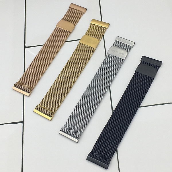 Dây đồng hồ thép lưới SIÊU MỎNG KHÓA NAM CHÂM CAO CẤP