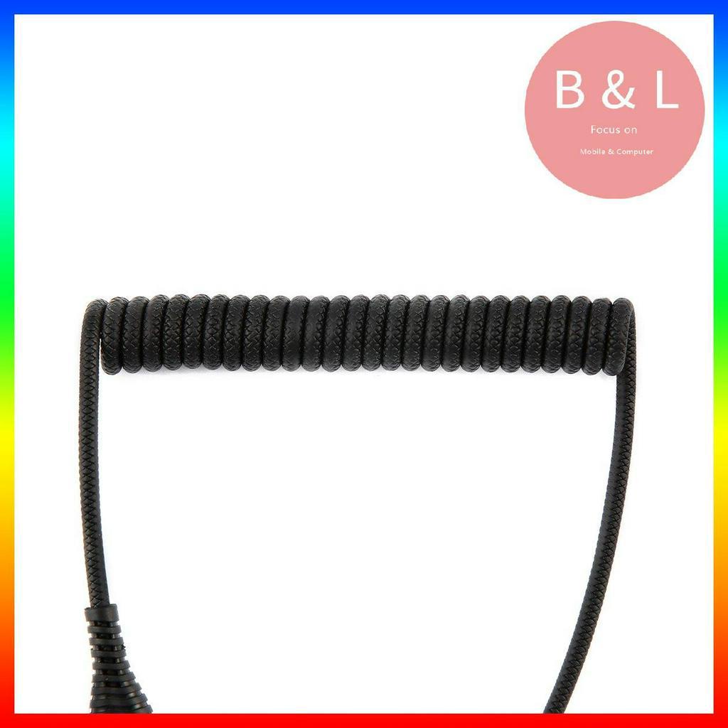 Dây cáp sạc đồng bộ dữ liệu USB Type C kiểu lò xo tiện lợi