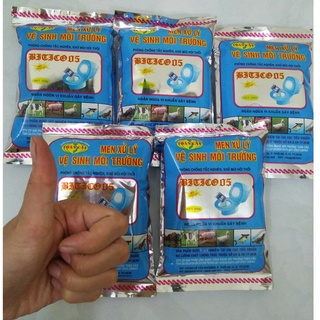 Combo 5 gói Men Vi Sinh Xử Lý Bể Phốt, khử mùi hôi thối chuồng trại gia súc, gia cầm, thủy sản hiệu quả - Loại Tốt