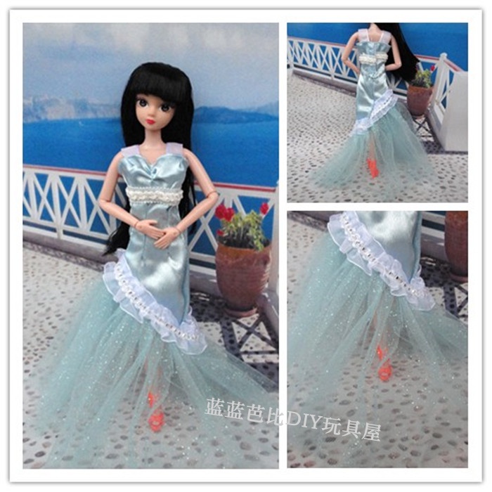 Đầm Công Chúa Đuôi Cá Xinh Xắn Cho Búp Bê Barbie