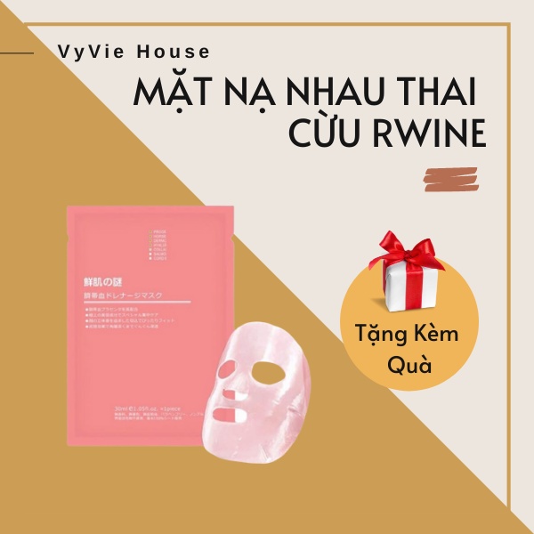 MẶT NẠ NHAU THAI CỪU TẾ BÀO GỐC RWINE | Dưỡng da, cấp ẩm, nâng cơ, thu nhỏ lỗ chân lông, căng bóng da