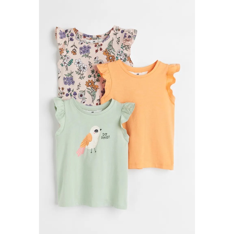 Set 3 áo set 3 quần áo xannh bird HM H&M_hàng chính hãng authentic