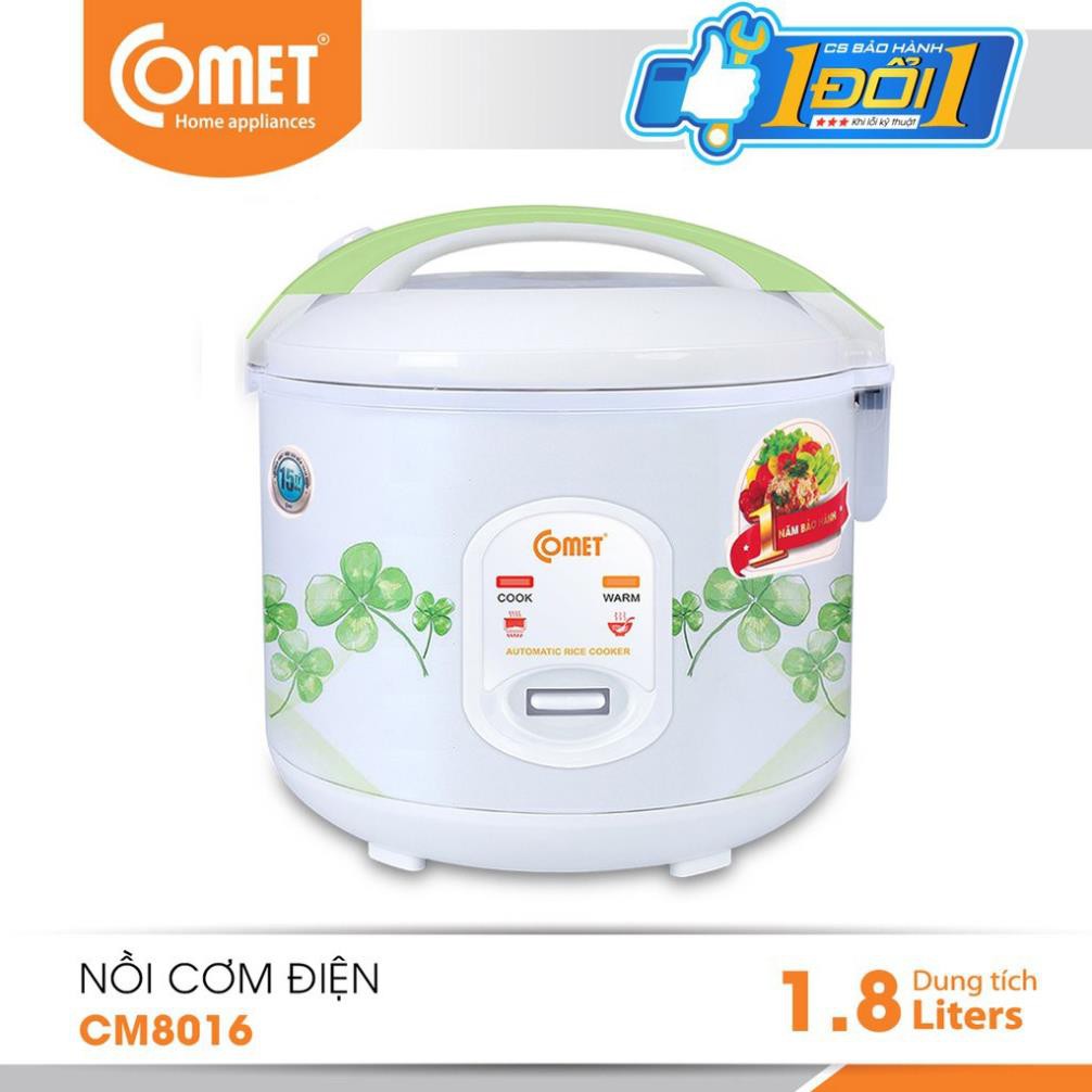 Nồi Cơm Điện Nắp Gài 1,8L COMET - CM8016