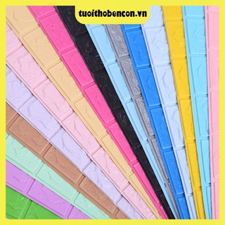50 tấm xốp dán tường cao cấp kích thước 70x77cm
