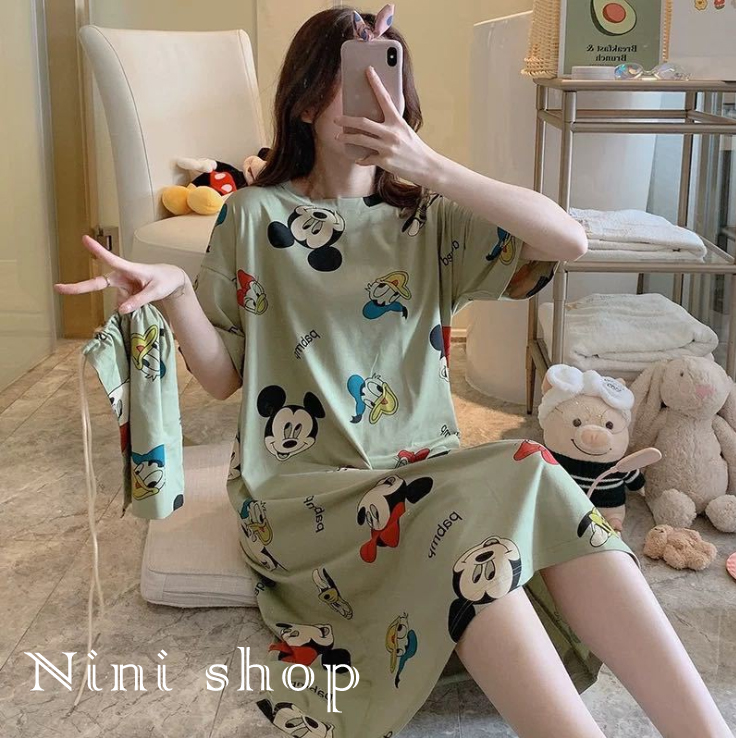 Đầm ngủ trẻ trung thời trang thoải mái cho nữ