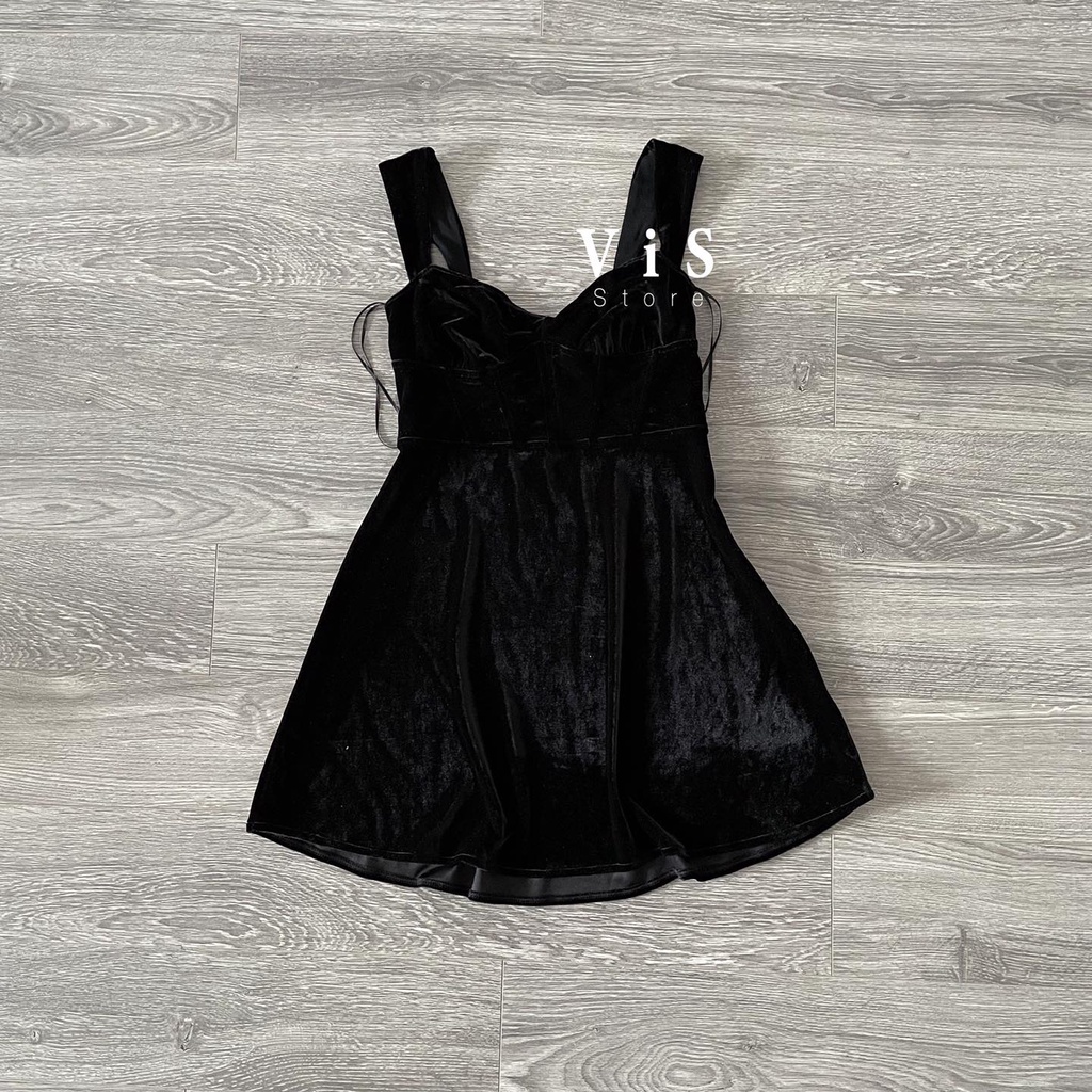 ĐẦM NHUNG NỮ HAI DÂY SEXY