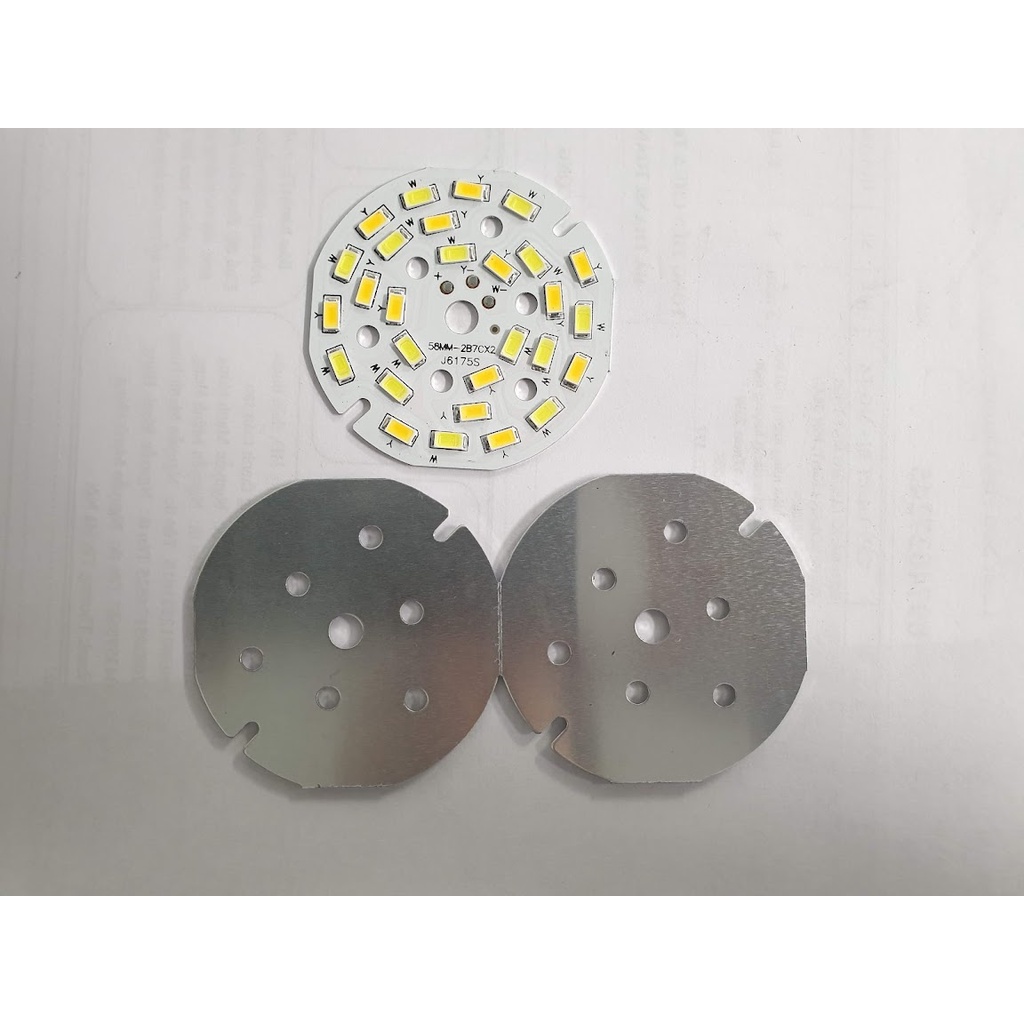 Chíp led đèn âm trần 7W 3 màu phi 60mm