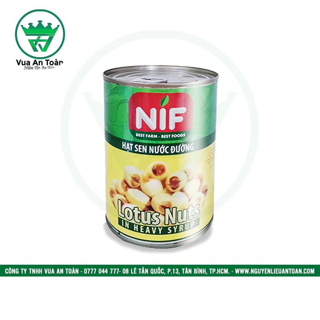 Hạt Sen Ngâm Nước Đường NIF Hộp 560gr