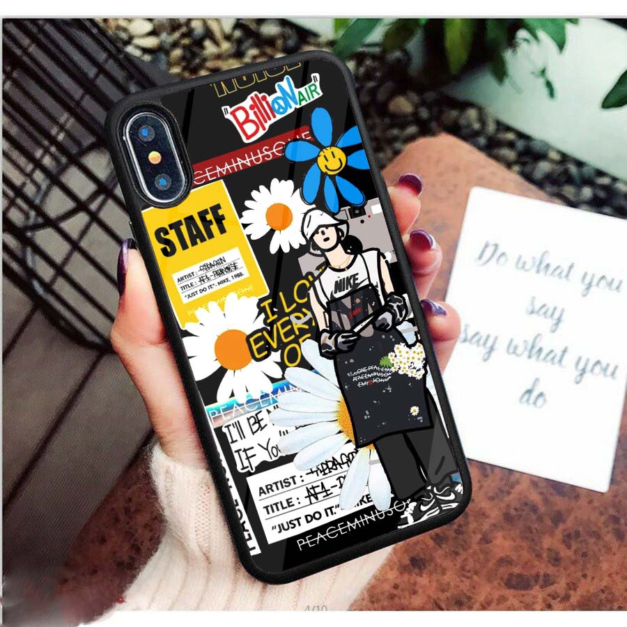 Ốp Lưng Kính Bóng 13ProMax 12ProMax 11ProMax XSMAX X XS 7Plus FUKISHOP