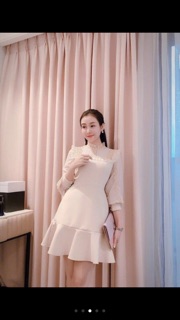 Váy tiểu thư màu trắng