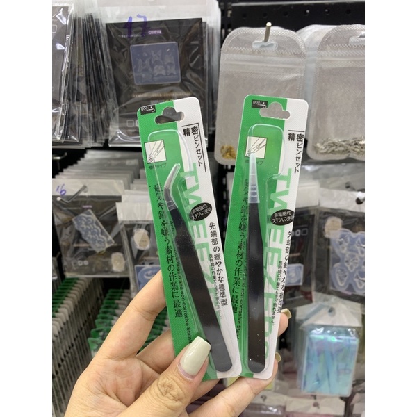 Nhíp gắp đá 2 đầu thẳng , cong