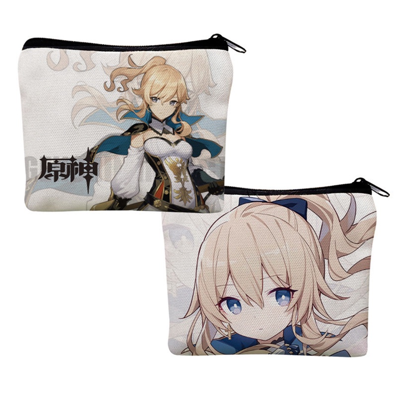 Tmdbyx Ví Canvas Đựng Tiền Xu In Họa Tiết Game Genshin Impact Anime Hutao Xiao Zhongli