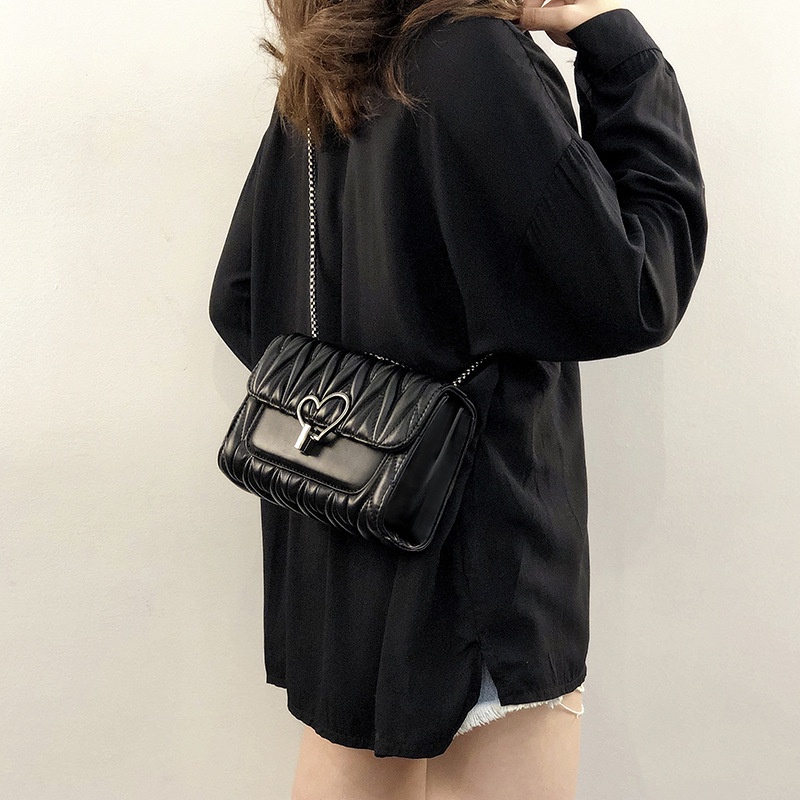 Túi Đeo Chéo Thời Trang HQ Khóa Tim [HÀNG CAO CẤP]