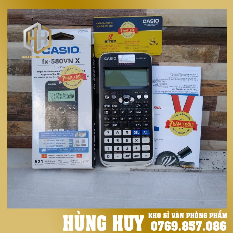 [Máy tính Casio FX 580VN X Hàng chính hãng bảo hành 7 năm casio 580vnx(giá tại kho)