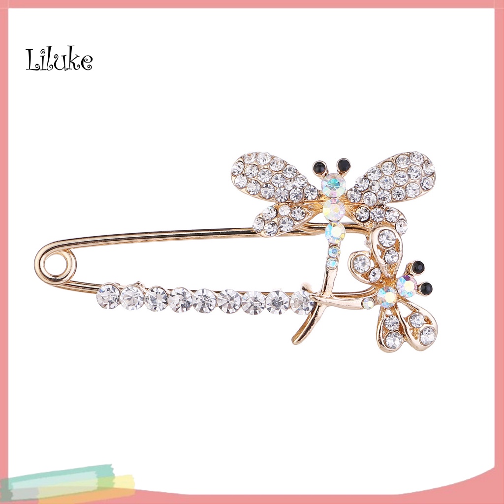 Ghim Cài Áo Hình Chuồn Chuồn Đính Đá Nhân Tạo Thời Trang Cho Nữ