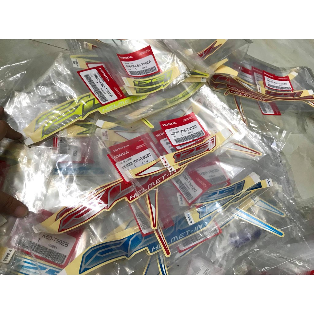 TEM BỘ CLICK ZIN CHÍNH HÃNG HONDA