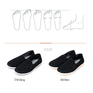 Giầy vải lười lưới nam