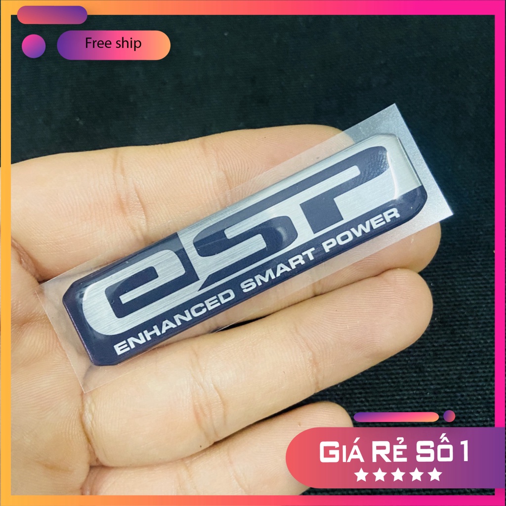 HCM  Logo tem nhựa nổi ESP hàng cao cấp sử dụng dán ốp pô e các dòng xe tay ga VARIO, AIRBLADE, SH, VISION ĐỒ CHƠI XE MÁ