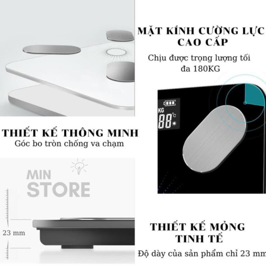 Cân Điện Tử Thông Minh - Kết Nối Bluetooth - Có APP Theo Dõi - Chính Hãng Personal Scale - (Tặng Kèm Thước Đo Chiều Cao)