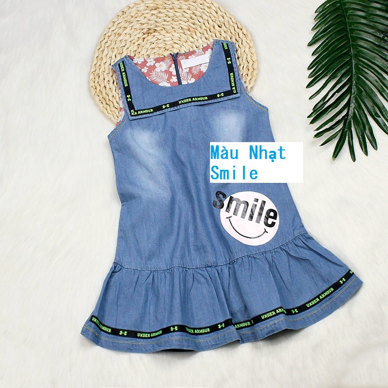 Đầm Jean Cho Bé Gái Đuôi Cá Phối Cổ Thủy Thủ , Denim cao cấp - Trang 25 Kids-K118
