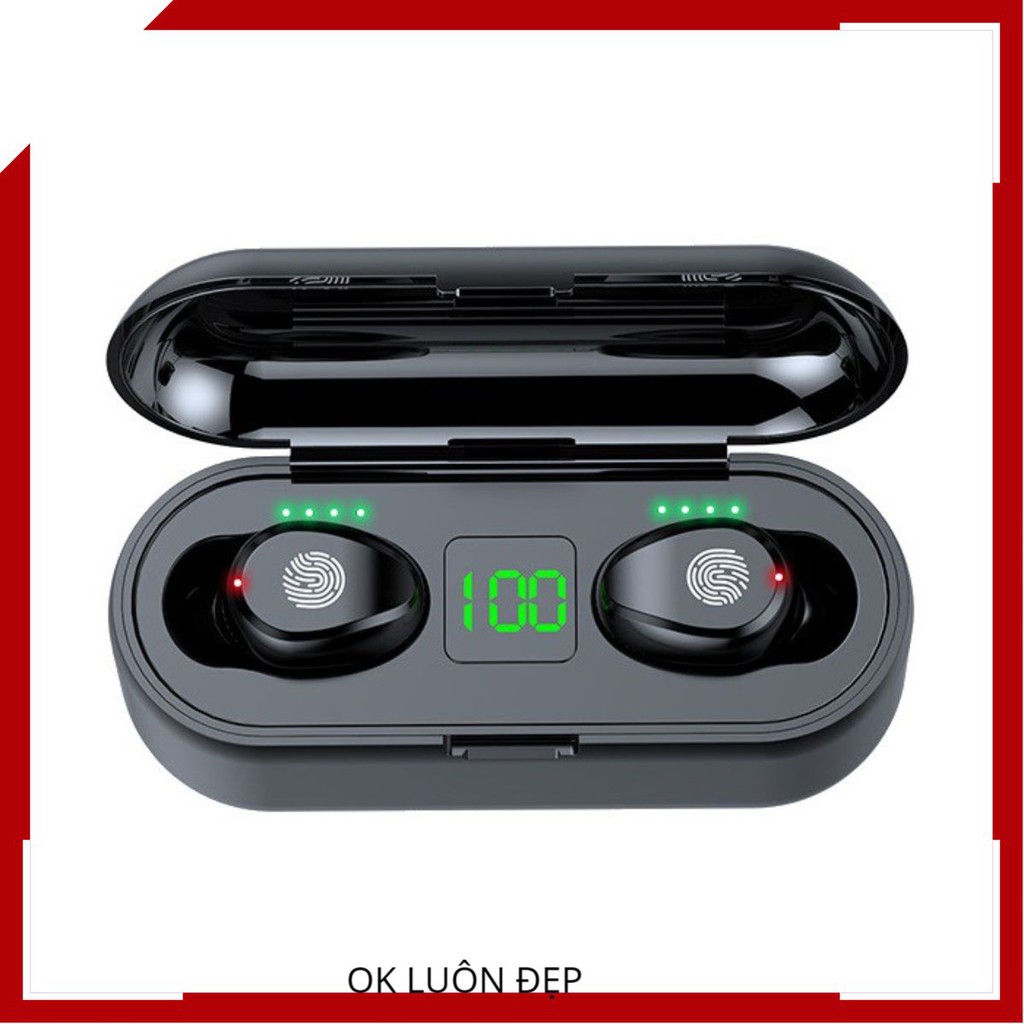 Tai Nghe Bluetooth Không Dây Amoi F9 Nút Cảm Ứng Kiêm Pin Sạc Dự Phòng ThanhThuShop03