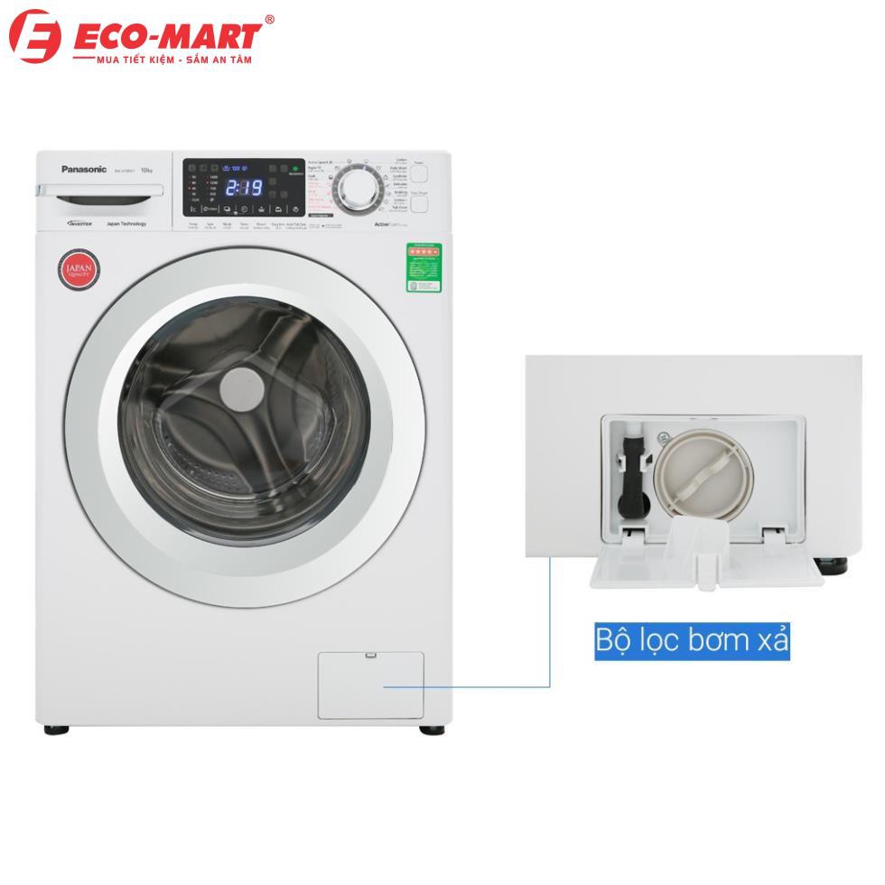 Máy giặt Panasonic cửa ngang 10 kg NA-V10FG1WVT