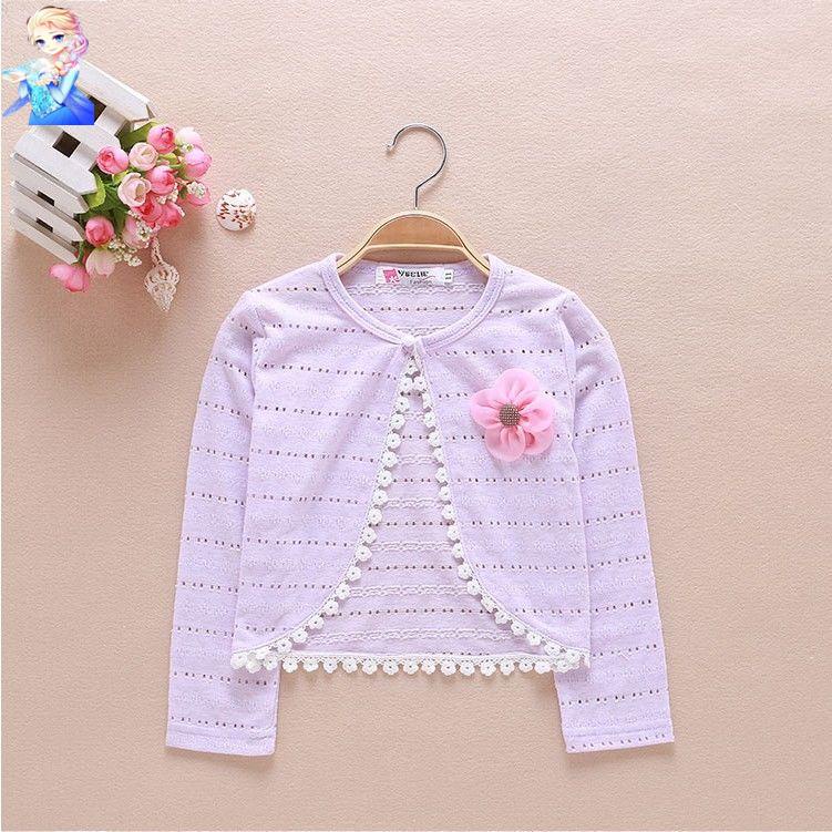 Áo Khoác Cardigan Viền Ren Tay Dài Phong Cách Thời Trang Hàn Quốc Mới 2021 Dành Cho Bé Gái