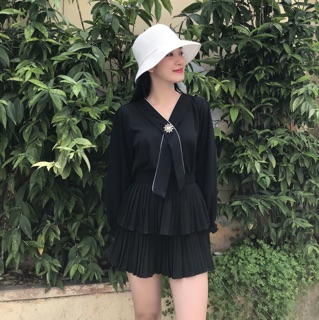 Áo kiểu cổ V công sở