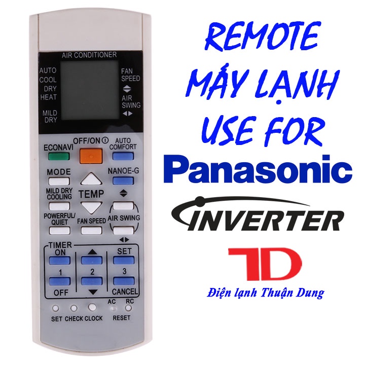 Remote dành cho máy lạnh Panasonic-Inverter