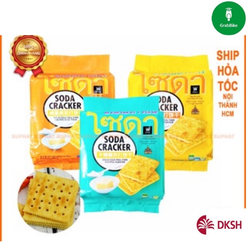 Bánh Quy Ăn Kiêng Soda Cracker Thái Lan Vị Sữa (Gói 400g)