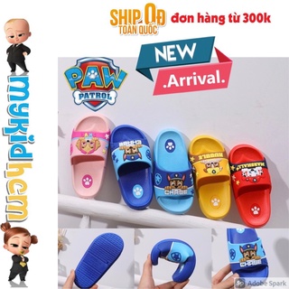 Dép quai ngang đội chó cứu hộ PAW PATROL gồm CHASE MARSHALL RUBBLE SKYE chống trượt chống trơn cho bé chân thoải mái