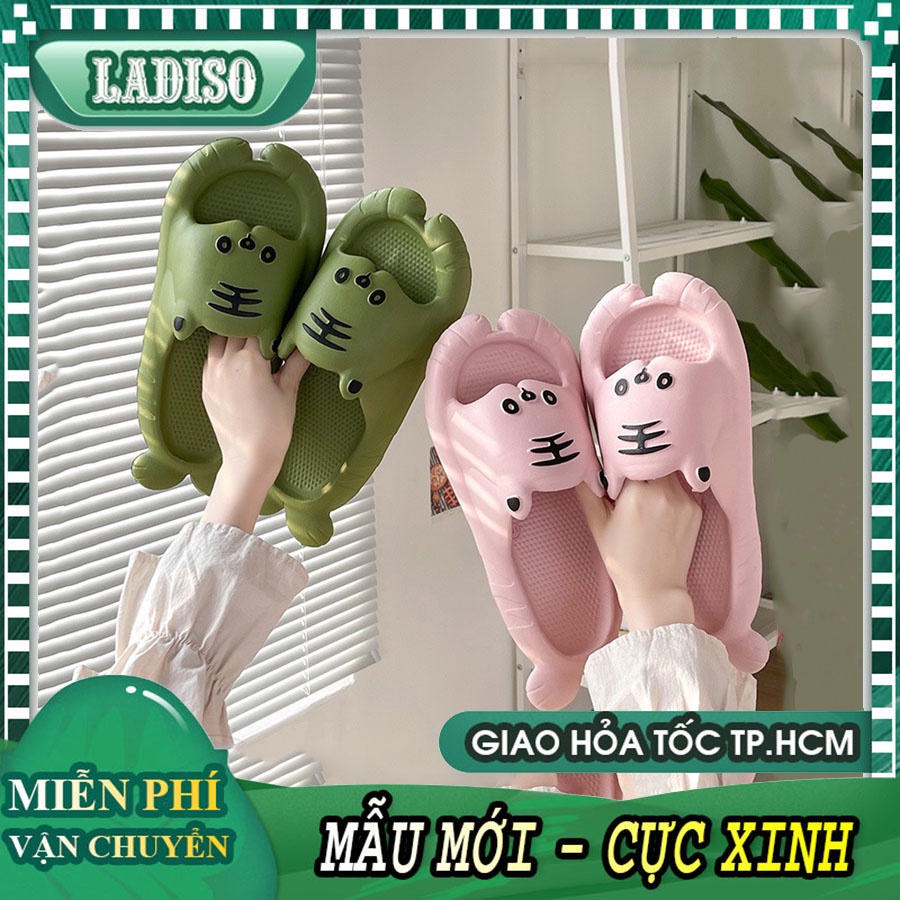 Dép nữ quai ngang SIÊU NHẸ siêu êm kiểu mới siêu hot dùng để đi trong nhà ngoài trời du lịch  LADISO TT384