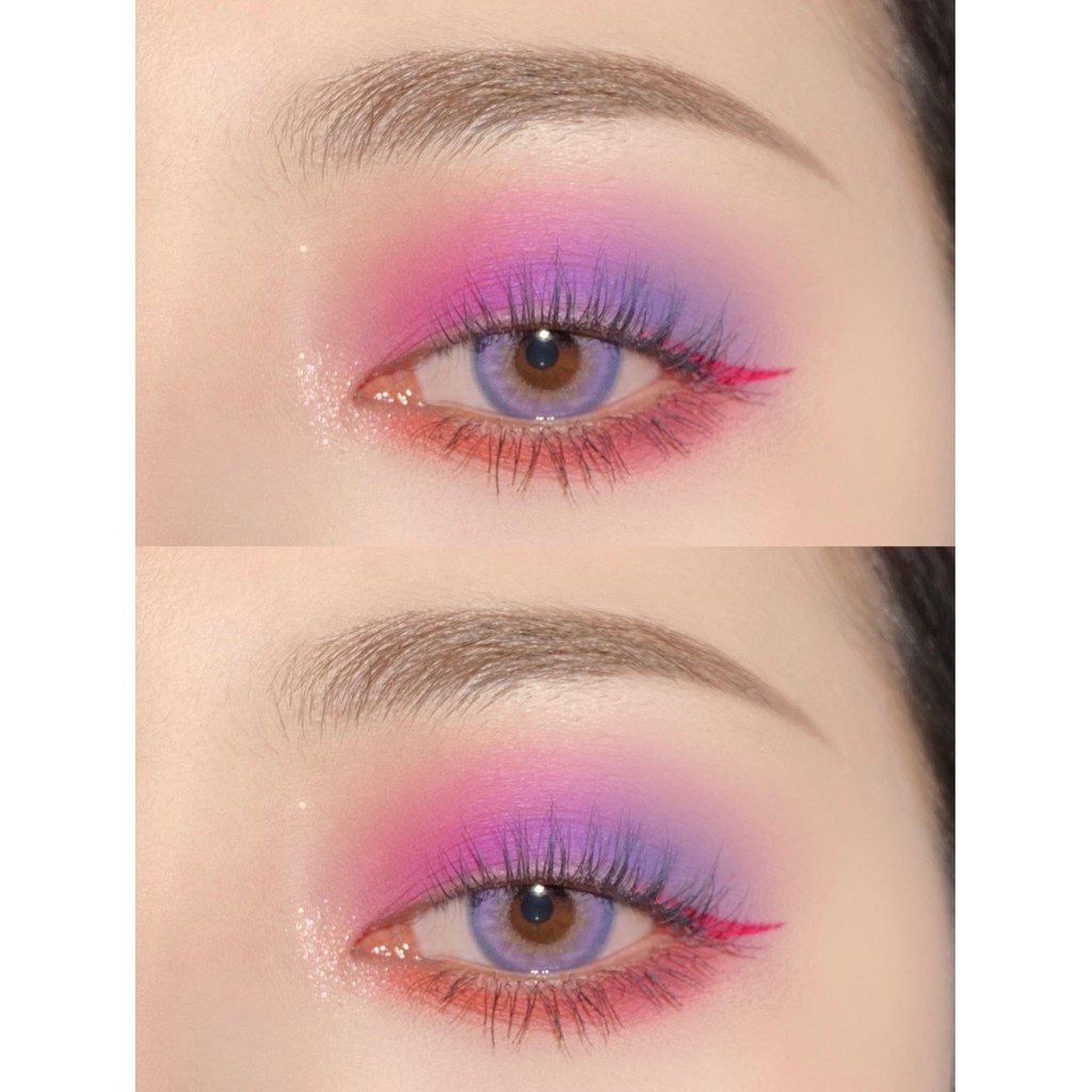 Uyaai Set 2 Kính Áp Tròng Nhiều Màu Violet Adam Series Dạ Quang Phóng To Được Dùng Trang Điểm Hàng Năm