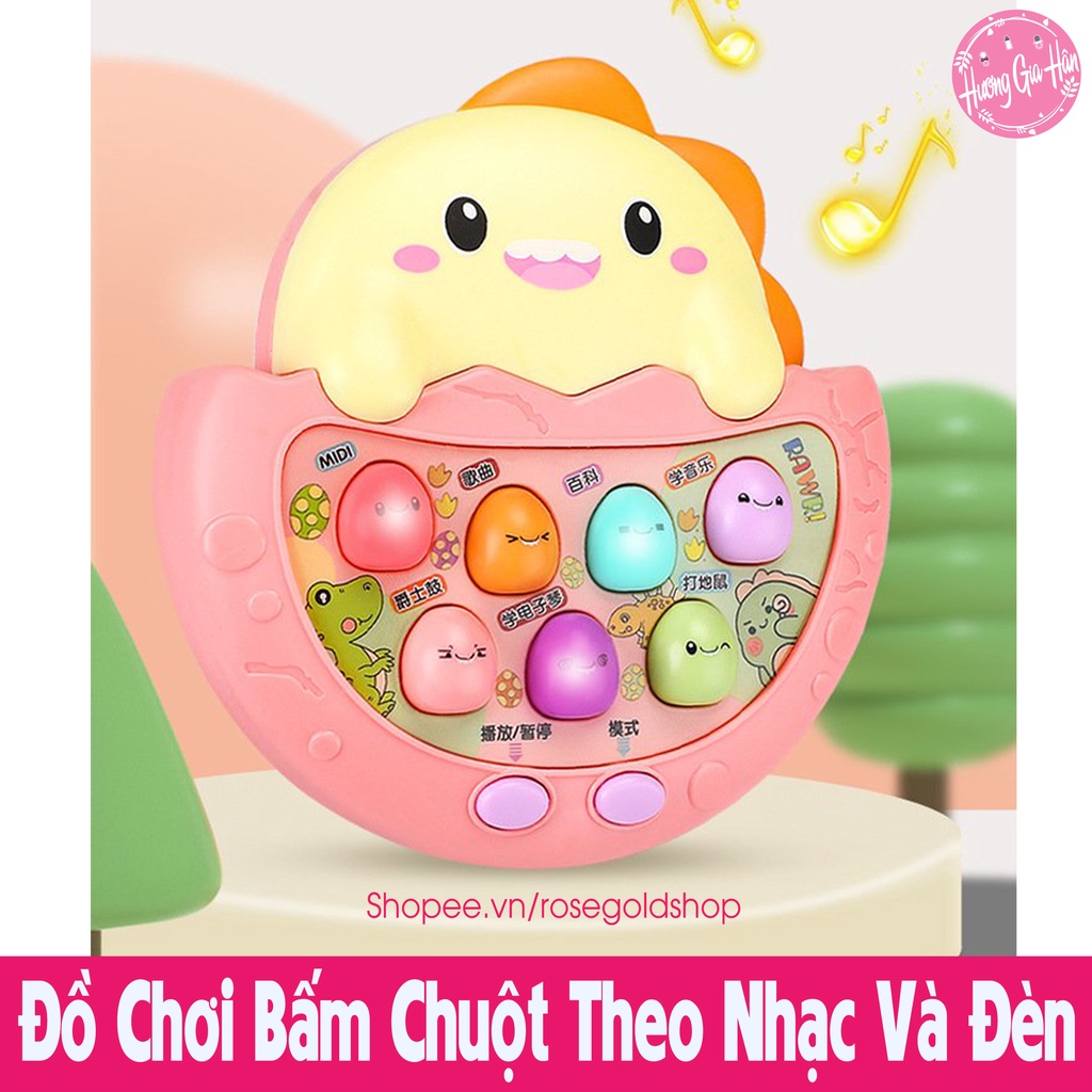 Đồ Chơi Bấm Chuột Theo Nhạc Và Đèn Giúp Bé Rèn Phản Xạ Ngón Tay Và Phân Biệt Màu Sắc