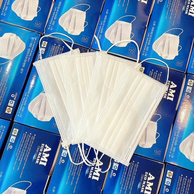 Quà tặng 1 chiếc khẩu trang 4 lớp kháng khuẩn chống nắng gió bụi bẩn vi khuẩn
